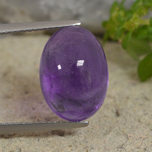 7.66ct Natural Violeta médio Ametista, oval, Transparente
