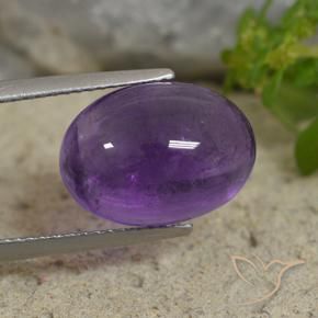 Ametista Violeta médio Natural 7.66ct, oval, Transparente