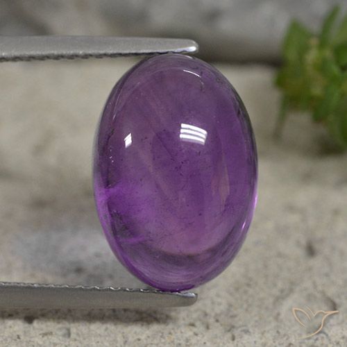7.44ct Natural Violeta médio Ametista, oval, Transparente