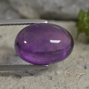 Ametista Violeta médio Natural 7.44ct, oval, Transparente