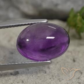Ametista Violeta médio Natural 7.11ct, oval, Transparente