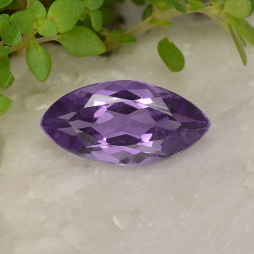 Ametista violeta natural 1,86ct, marquise, VS