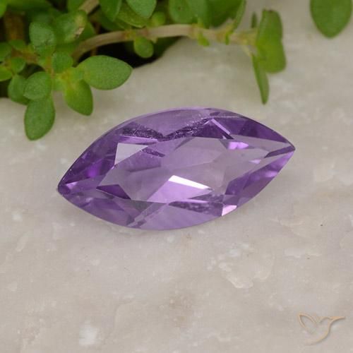 Ametista Violeta Rosado Profundo Natural 1.48ct, Marquesa, VS