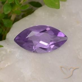 Ametista Violeta médio Natural 1.51ct, Marquesa, VS
