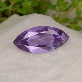 Ametista violeta natural 1,43ct, marquise, VS