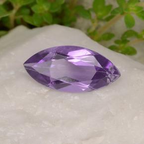 Ametista violeta natural 1,43ct, marquise, VS