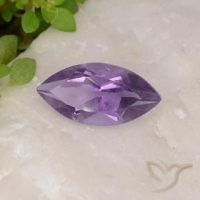 Ametista Violeta médio Natural 1.70ct, Marquesa, VS