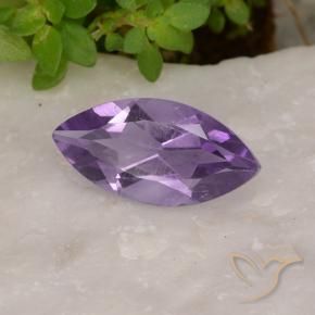 Ametista Violeta médio Natural 1.61ct, Marquesa, VS