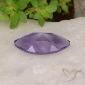 Ametista Violeta médio Natural 1.61ct, Marquesa, VS