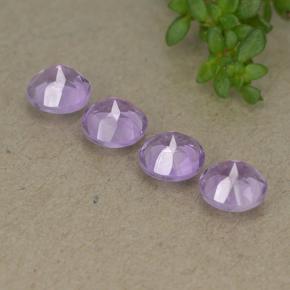 Pedras preciosas de ametista violeta natural de 2,01 ct, corte redondo, VS