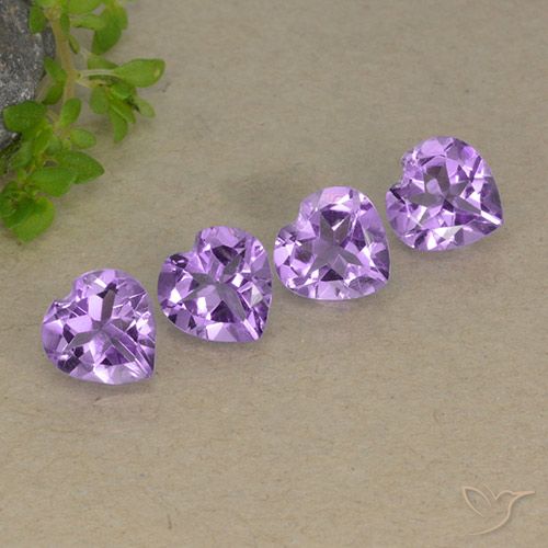 2.68ctw Natural Violeta Púrpura Médio Ametista, Coração, VVS-VS