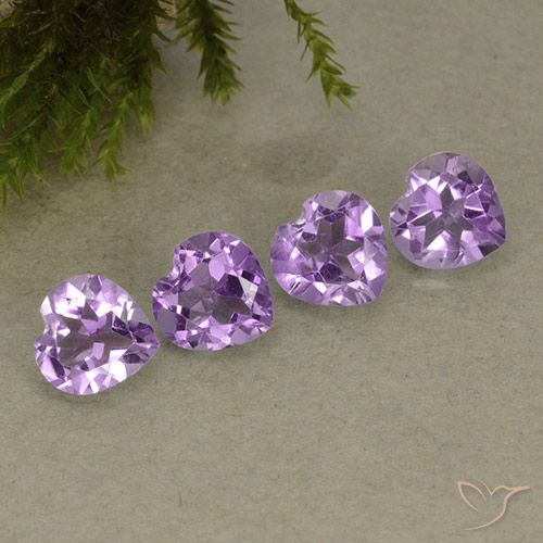 2.78ctw Natural Violeta Púrpura Médio Ametista, Coração, VVS-VS