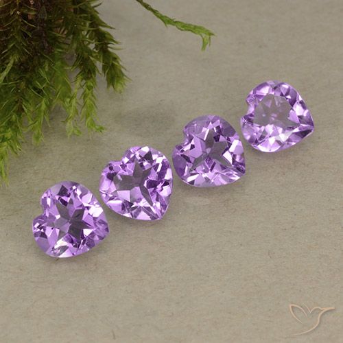2.80ctw Natural Violeta Púrpura Médio Ametista, Coração, VVS-VS