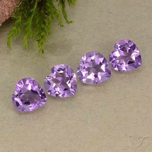 2.72ctw Natural Violeta Púrpura Profundo Ametista, Coração, VVS-VS