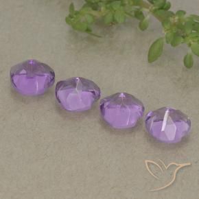 Pedras preciosas de Ametista Violeta Púrpura Médio natural de 3.04 ct, Coração, VVS-VS
