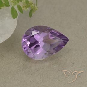 Ametista íris violeta Natural 1.81ct, Formato de pêra, VS