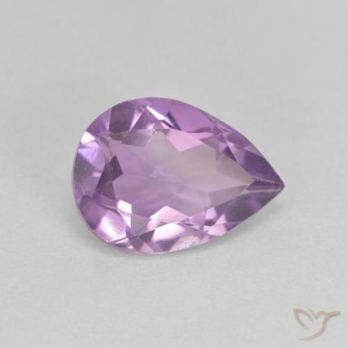 Ametista Violeta médio Natural 1.48ct, Formato de pêra, VVS-VS