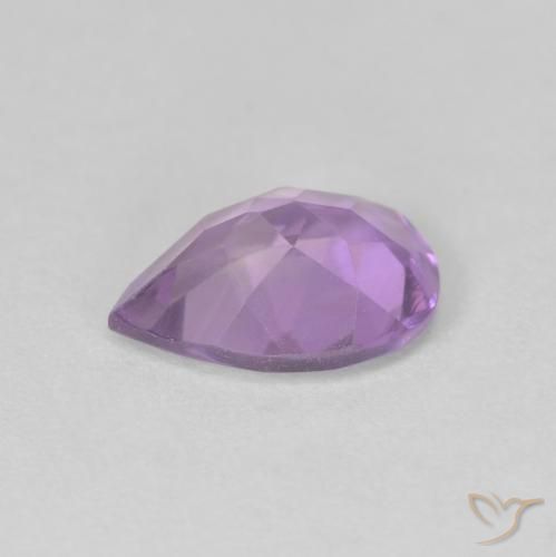 Ametista Violeta médio Natural 1.48ct, Formato de pêra, VVS-VS