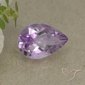 Ametista Íris Rosa Violeta Natural 1.84ct, Formato de pêra, VVS-VS