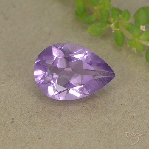 1.72ct Natural Violeta médio Ametista, Formato de pêra, VVS-VS