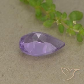 Ametista Violeta médio Natural 1.72ct, Formato de pêra, VVS-VS
