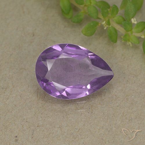 1.40ct Natural Violeta médio Ametista, Formato de pêra, VVS-VS