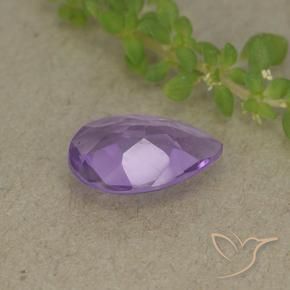 Ametista Violeta médio Natural 1.40ct, Formato de pêra, VVS-VS