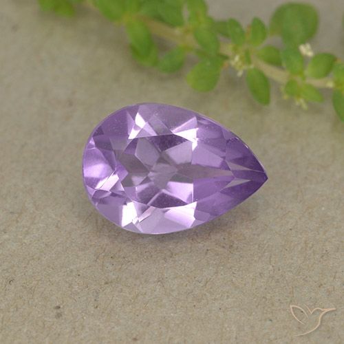 1.56ct Natural Profundo Iris Violeta Ametista, Formato de pêra, VVS-VS