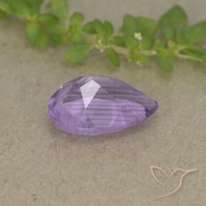 Ametista Profundo Iris Violeta Natural 1.75ct, Formato de pêra, VVS-VS