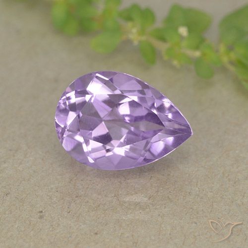 2.11ct Natural Violeta médio Ametista, Formato de pêra, VVS-VS