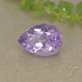 Ametista Violeta médio Natural 2.11ct, Formato de pêra, VVS-VS