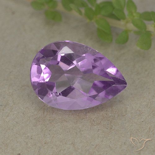 1.83ct Natural íris violeta Ametista, Formato de pêra, VVS-VS