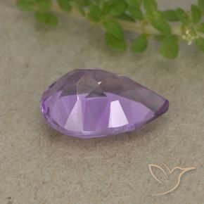 Ametista íris violeta Natural 1.83ct, Formato de pêra, VVS-VS