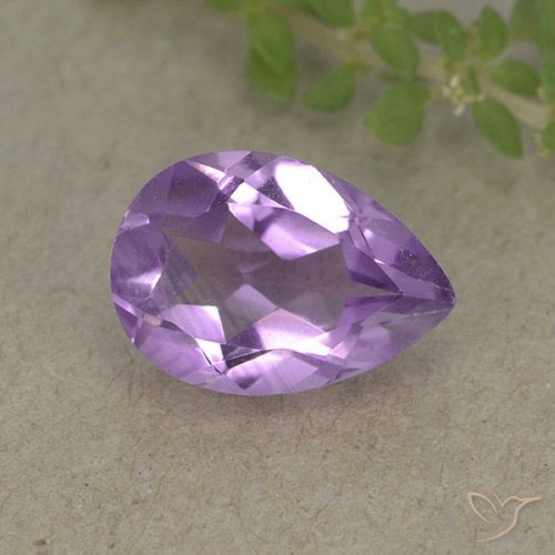 1.80ct Natural Violeta médio Ametista, Formato de pêra, VVS-VS