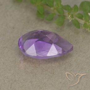 Ametista Violeta médio Natural 1.80ct, Formato de pêra, VVS-VS