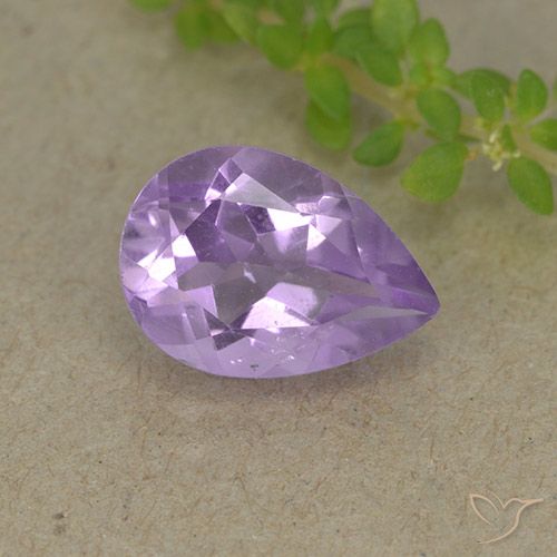 1.83ct Natural Violeta médio Ametista, Formato de pêra, VVS-VS