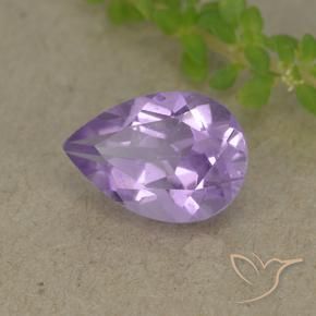 Ametista Violeta médio Natural 1.83ct, Formato de pêra, VVS-VS
