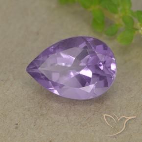 Ametista Violeta médio Natural 1.91ct, Formato de pêra, VVS-VS
