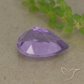 Ametista Violeta médio Natural 1.91ct, Formato de pêra, VVS-VS
