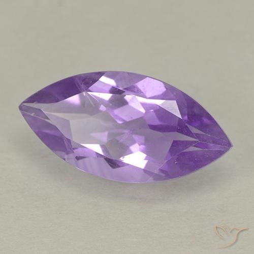 Ametista violeta médio natural 1,75ct, marquise, VS