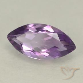 Ametista Violeta médio Natural 1.62ct, Marquesa, VS