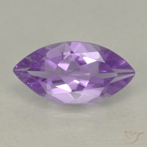 1.49ct Natural Violeta Púrpura Médio Ametista, Marquesa, VS