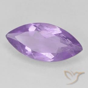 Ametista Violeta médio Natural 1.31ct, Marquesa, VS-SI