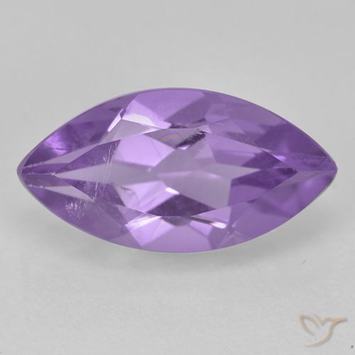 Ametista Violeta médio Natural 1.56ct, Marquesa, VS