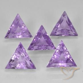Pedras preciosas de Ametista Violeta médio natural de 2.81 ct, Trilhão, VS
