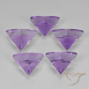 Pedras preciosas de Ametista Violeta médio natural de 2.81 ct, Trilhão, VS