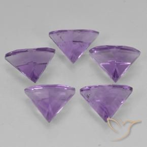 Pedras preciosas de Ametista Violeta Púrpura natural de 2.96 ct, Trilhão, VS