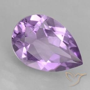 Ametista Violeta médio Natural 1.69ct, Formato de pêra, VVS-VS