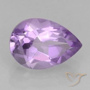 Ametista Violeta médio Natural 1.78ct, Formato de pêra, VS