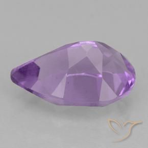 Ametista Violeta médio Natural 1.78ct, Formato de pêra, VS